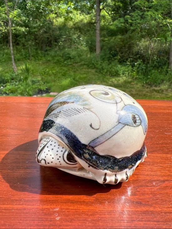 Vintage Other - Vintage Mexican Pottery Tonala Ken Edwards Signed Turtle Figurine